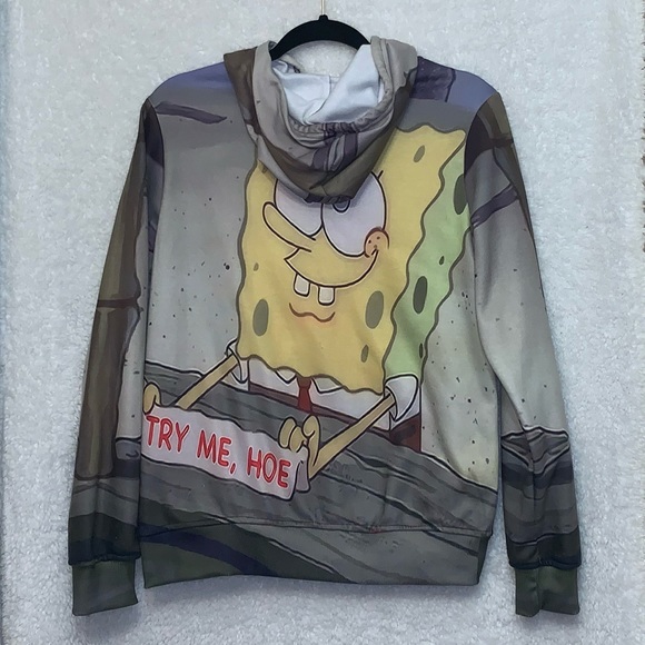 So Scribbly “Try me, hoe” hoodie - UNISEX - Picture 2 of 5